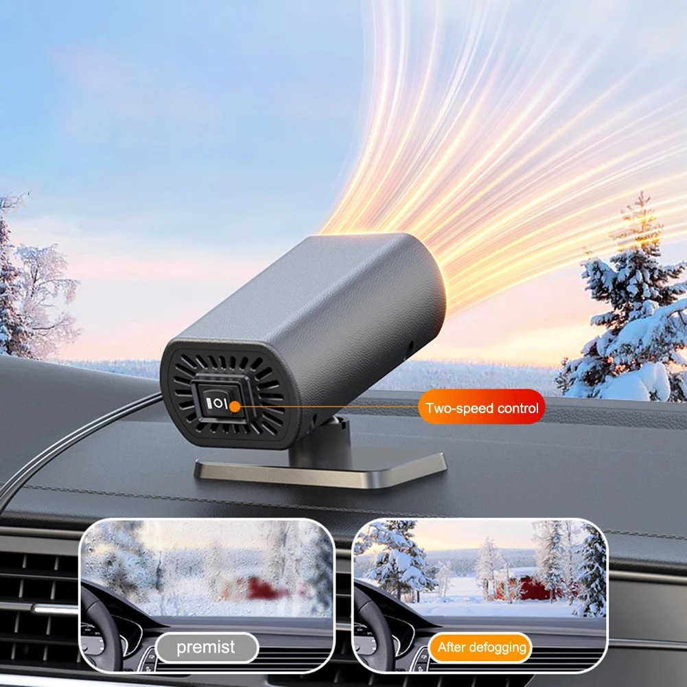 12V 150W For Car Home Heater Two-gear Electric Cooling Heating Fan Windshield Defogging Demister Defroster Electric Heater Fan