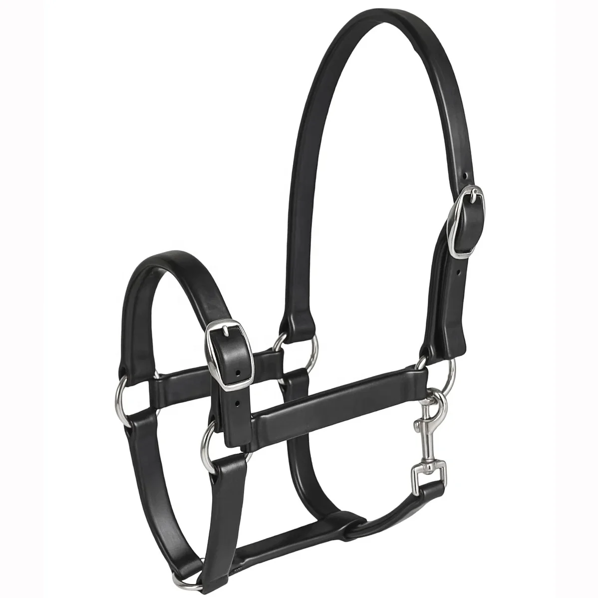 Waterproof Manufacturer Miniature Halters Odor Dirt Resistant Pvc Sustainable Pony Horse Halter With Metal Buckles