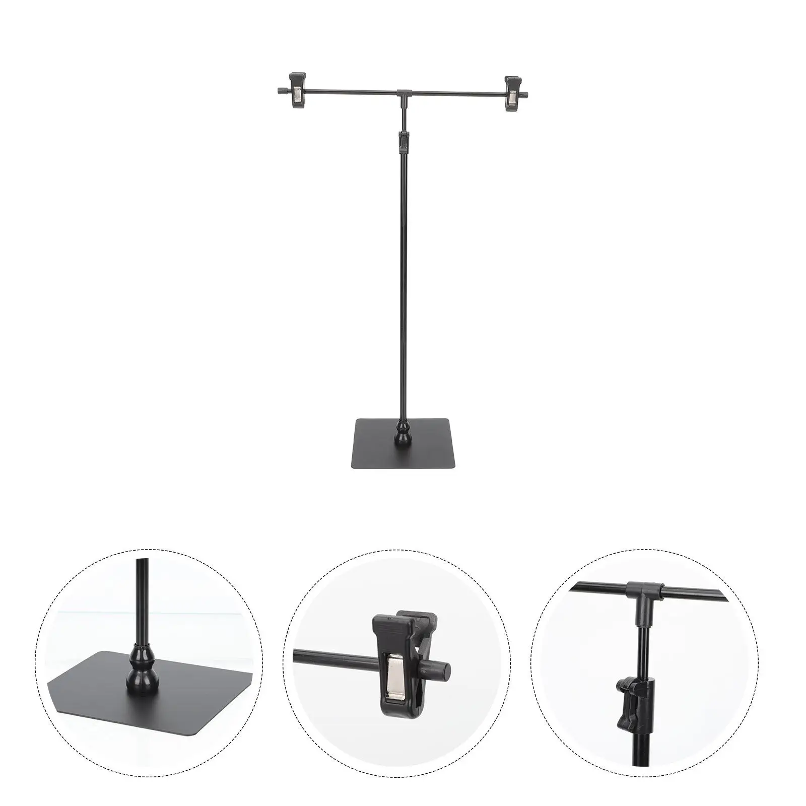 Adjustable T Shape Advertising Poster Stand Display Rack Sign Holder Height Adjustable Multipurpose T-Shaped Poster Holders