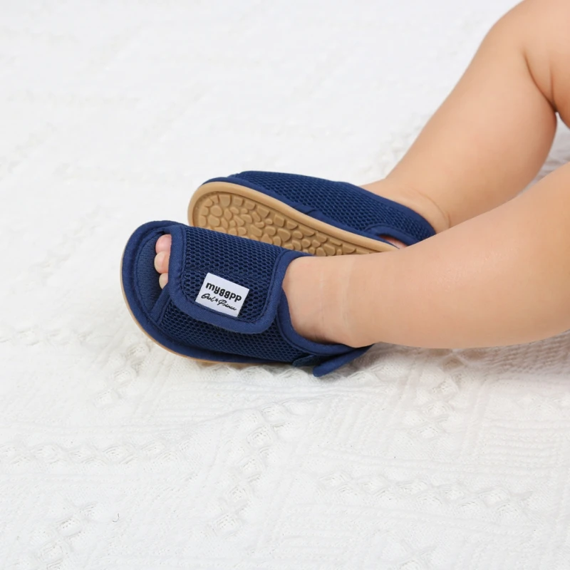 Zomer Baby Baby Sandalen Anti-Slip Zachte Rubberen Schoenen Pasgeboren Meisjes Jongens Ademende Outdoor Eerste Wandelaars