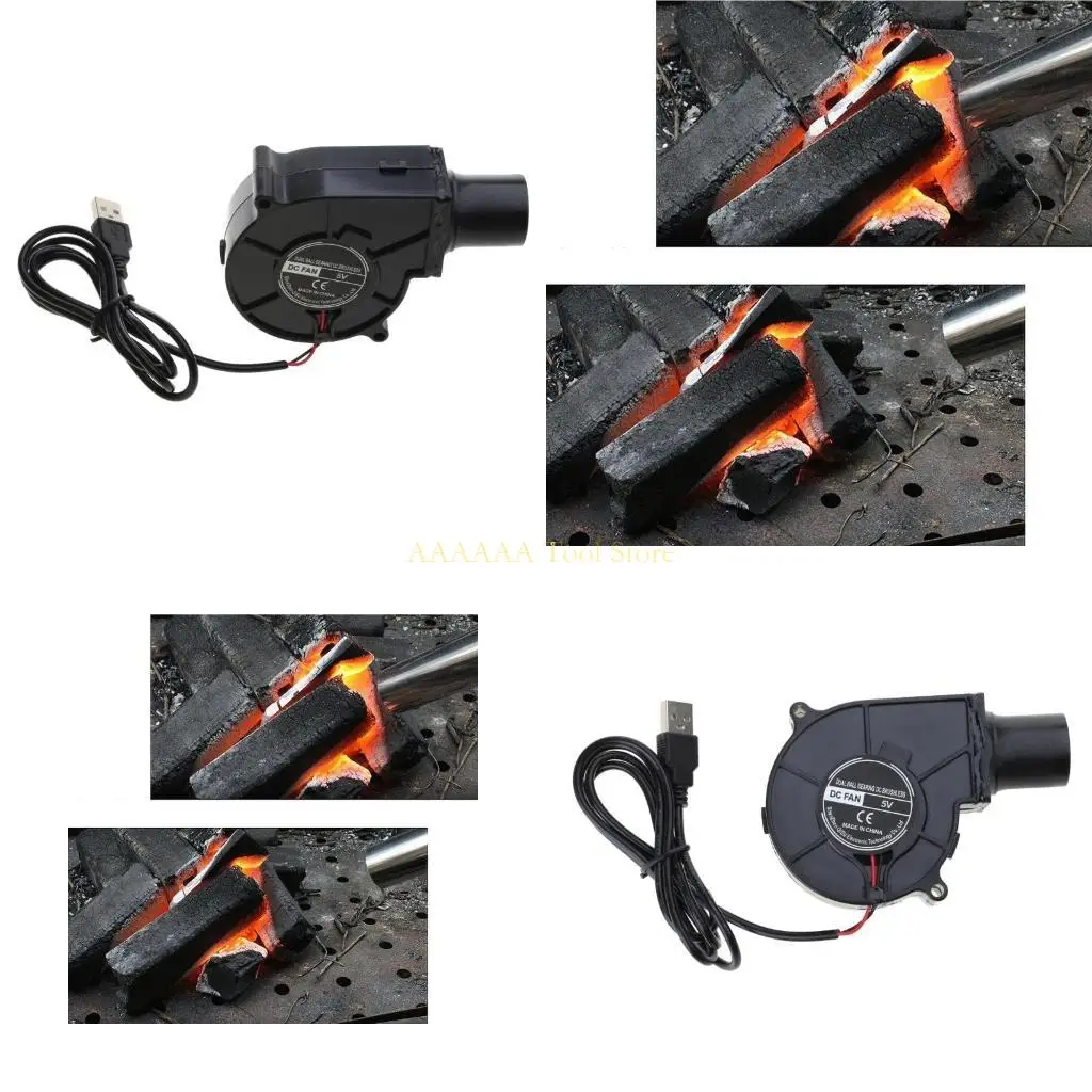 A2BE USB BBQ Fan Chimney Starter Cooking Barbacoa Barbacoa 7530