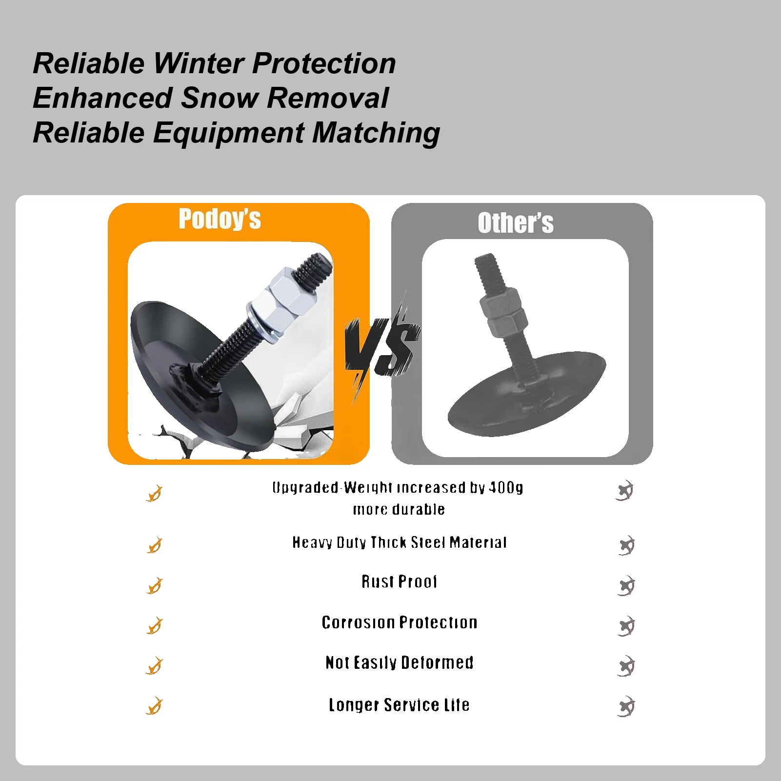 الثلوج محراث أحذية التزلج استبدال الثقيلة الصلب ATV الثلوج محراث الملحقات ل ATV شرفات الممشى مسار في الهواء الطلق #1