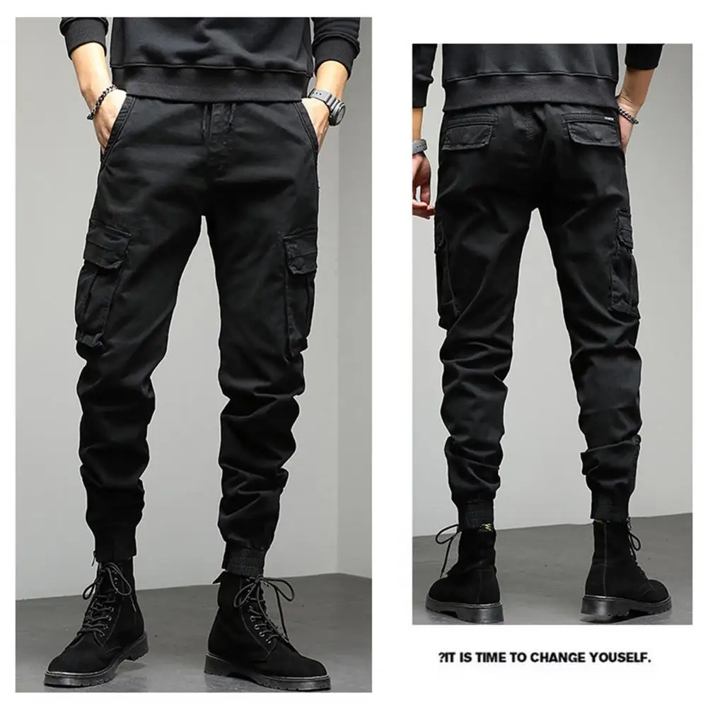 

Joggers Cargo Pants Men Casual Multi Pocket Male Trousers Sweatpants Streetwear Techwear Track Gray Pants Men