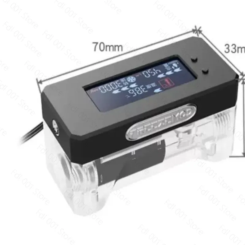 Water-cooled flowmeter stop alarm thermometer