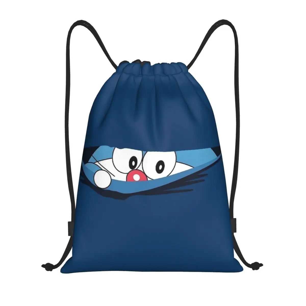 Mochilas personalizadas con cordón de dibujos animados de Doraemon, ligeras, clásicas, para mujeres y hombres Bolsas Deportivas para el Gimnasio y Viajes