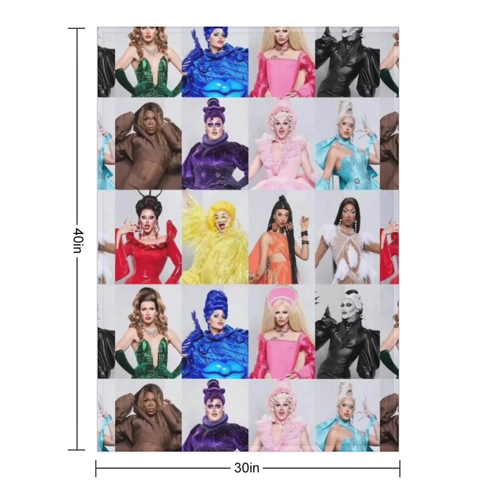 RuPaul’s Drag Race UK season two Throw Blanket for babies Vintage Flannel Luxury St Blankets