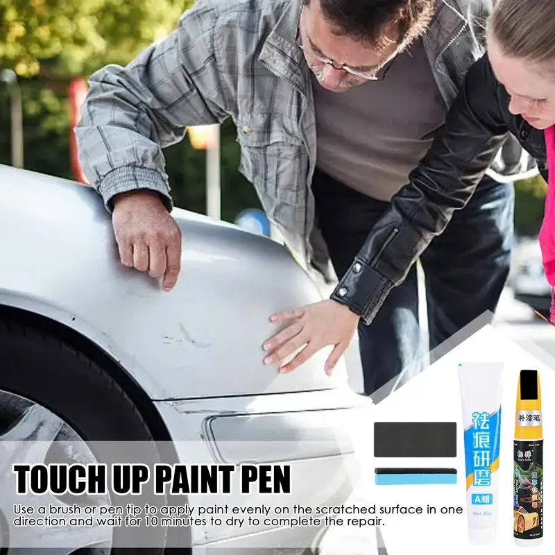 

Touch Paint Up 12ml New Pens Car Auto Brush Scratch Remover DIY Clear Pen Repair Car-styling Accessaries With Sponge & Sandpaper