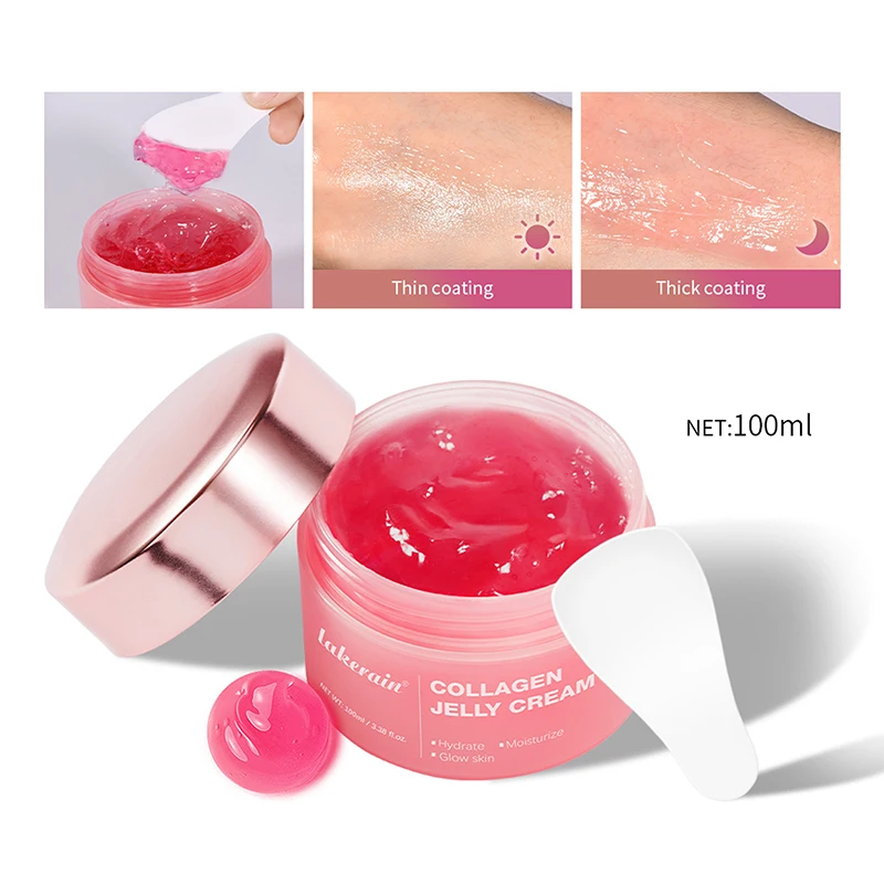 100ml Lakerain Collagen Jelly Cream Niacinamide Gel Moisturizing Moisturizing Cream And 75ml Peel Off Collagen Night Cream Mask