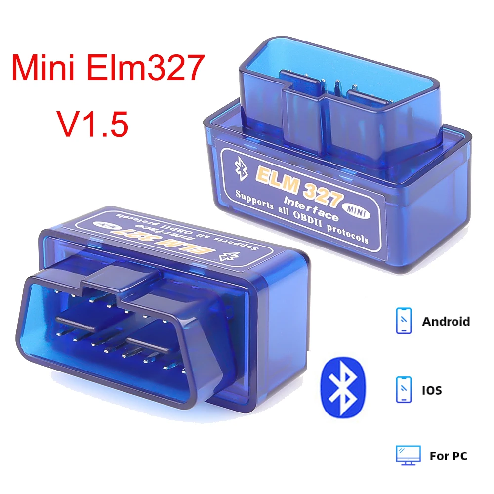 Bluetooth V1.5 Auto OBD2 ELM327 MINI  Latest Version Scanner Code Reader Tool Car Diagnostic Tool Check Engine For 1992-2021 Car