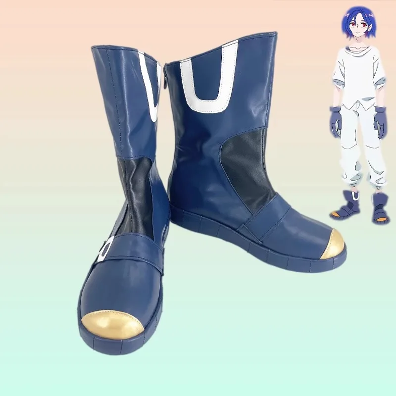 

Mobile Suit Gun dam GQuuuuuuX Shuji Ito Cosplay Costume Shoes Handmade Faux Leather Boots