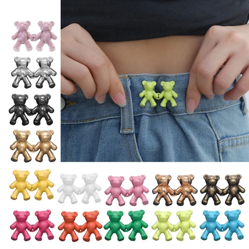 Jeans Buttons Adjustable Jeans Buttons Make Trousers Tighter for Denims Dresses Y08E