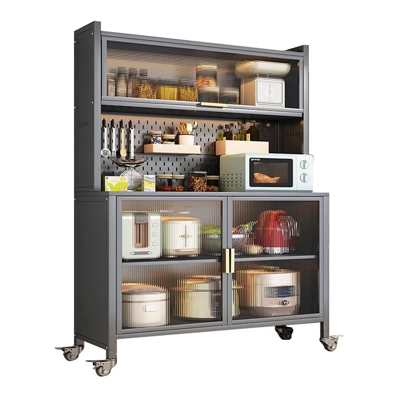

Side cabinet, kitchen rack, multi-layer floor storage, household multi-function