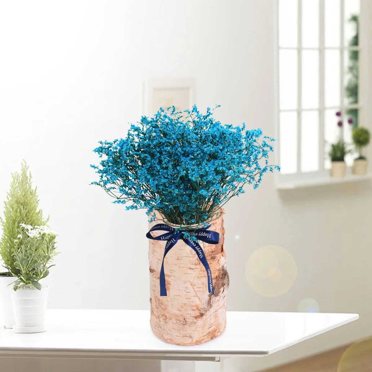 

Birch Wood Flower Pot Planter for Succulent Cactus Small Flowers Garden Decoration Wooden Bonsai Pots Plant Container