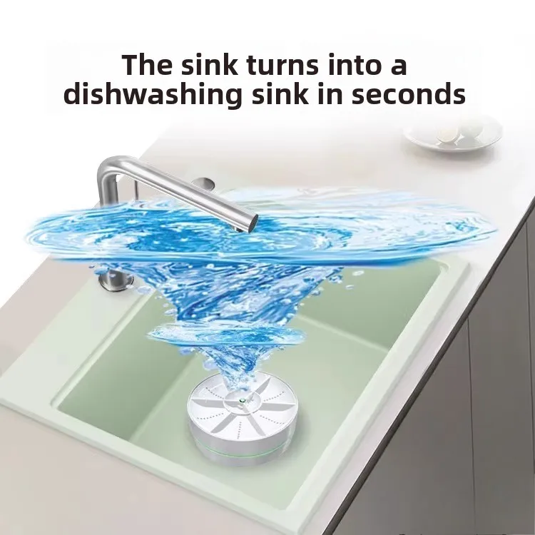Portable USB Rechargeable Ultrasonic Turbo Cleaner Fruit Vegetable Washing Machine