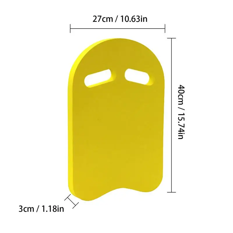 U Shape Swimming Kickboard Training Swim Board For Children EVA Kick Boards Swim Training Equipment 15.7x10.6x1.2 Inch Yellow