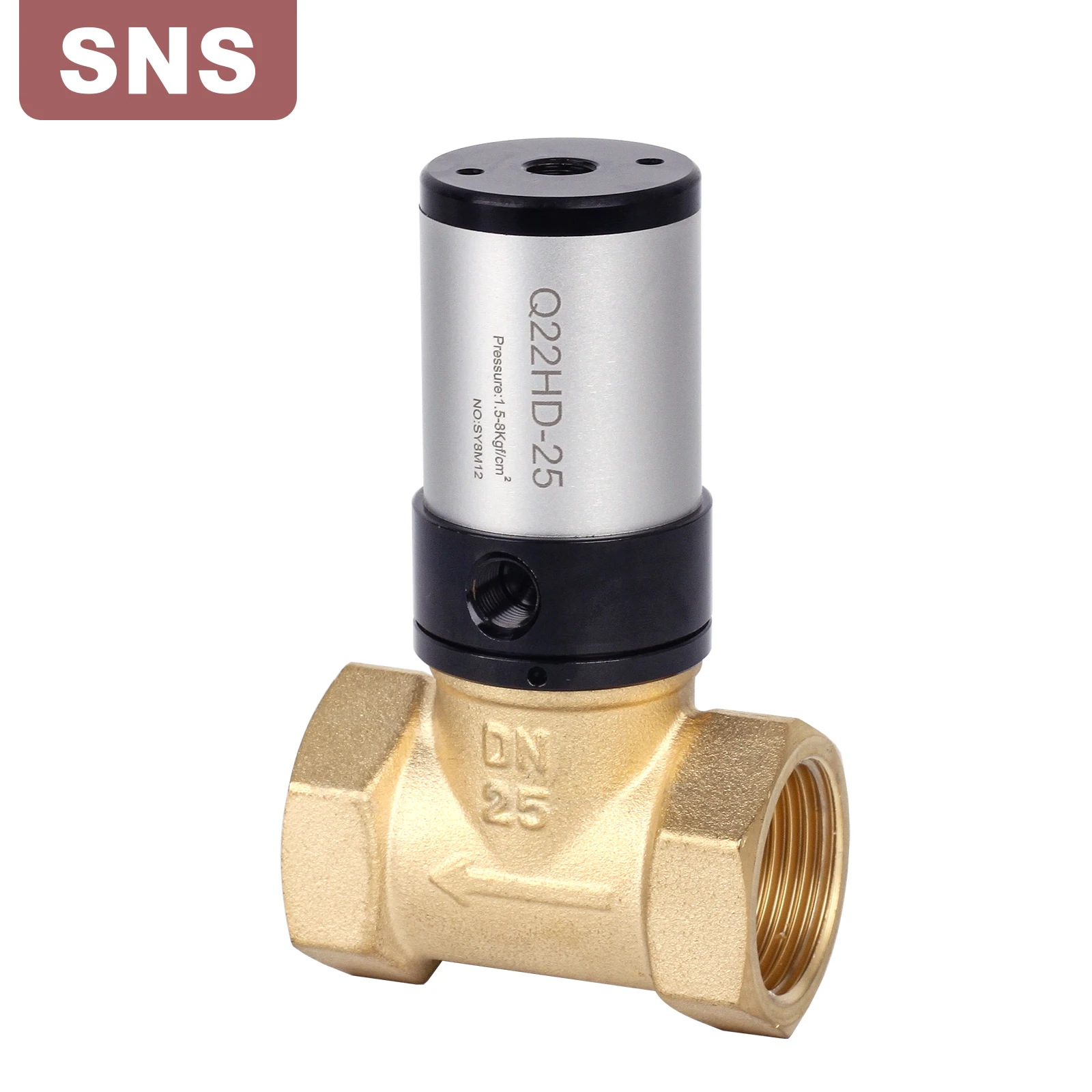 

For SNS Q22HD Series Two Position Two Way Piston Pneumatic Air Control Solenoid Valves