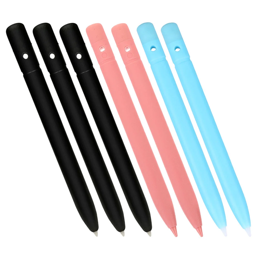 7 Pcs Partially Erasable LCD Writing Tablet Stylus Pen for Pads Flat Plastic Child