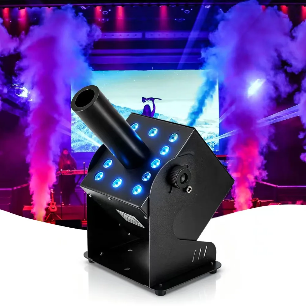 CO2 Gas Colunm Machine Colorful RGB 3in1 LED CO2 JET Fog Machine DMX512 Control for Disco Party Bar Stage Effect Wedding