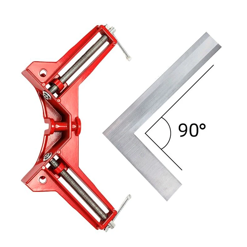 1/2/ 4pcs Right Angle Clip, 90° Fixing Clip, Woodworking Clamp, Fish Tank Clip, Reinforced Glass Frame Picture Frame