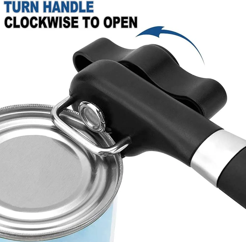 Safe Cut Can Opener Smooth Edge Can Opener Handheld Food Grade Stainless Steel Cutting For Kitchen Can Opener Kitchen Acceesorie