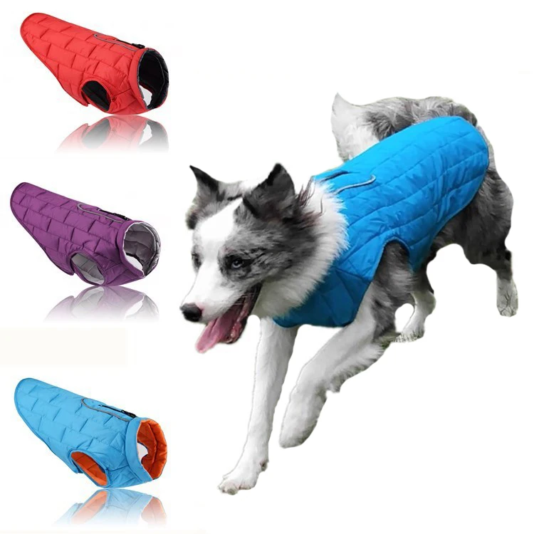 

Winter Warm Pet Jacket Vest for Small Mid Dogs Coat Reversible Dog Clothes Waterproof Puppy Clothing Chihuahua Bulldog Costume