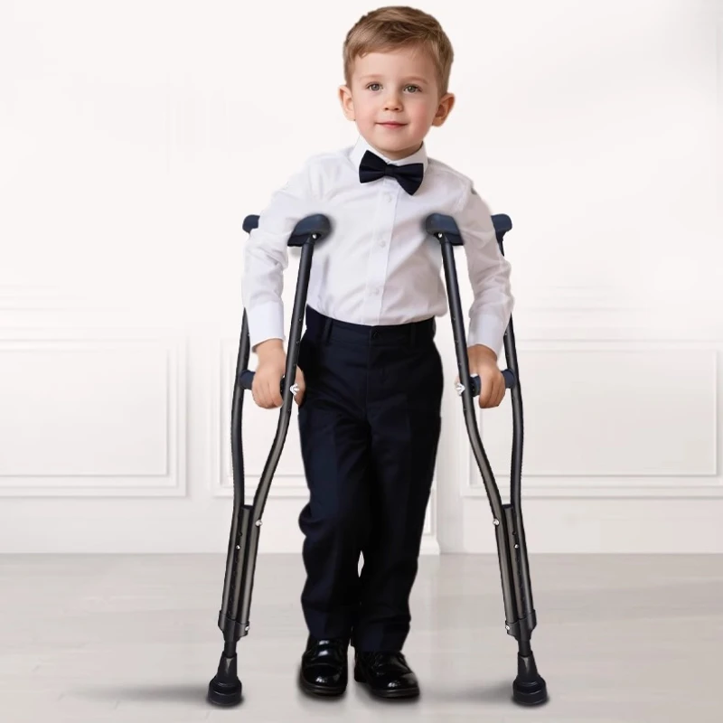 

Children's Medical Crutches, Axillary Crutches, Anti-slip Walking Sticks, Walking Aids for Young People Fractures Crutches