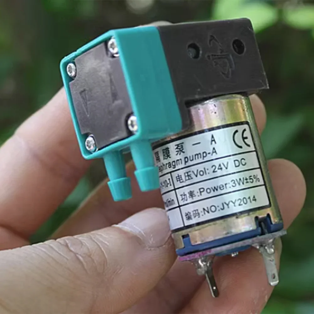 Dc 24V 3W Micro-Membraanpomp Vloeistofpomp Luchtgaspomp Oplosmiddel Printerpomp Voor Inkjetprinter