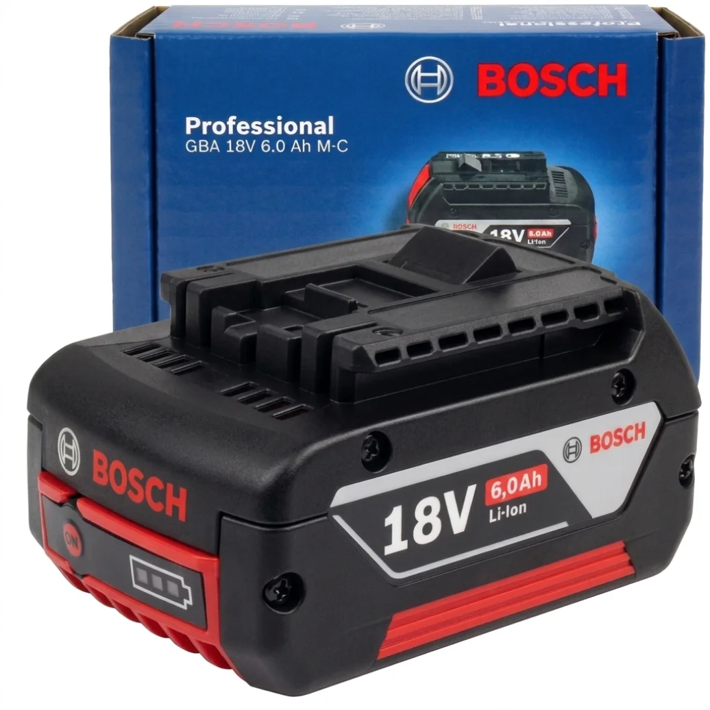 Original Bosch18V 6.0Ah Rechargeable Li-ion Replacement Battery Professional Cordless Tool Battery BAT609 BAT609G BAT618 BAT618G