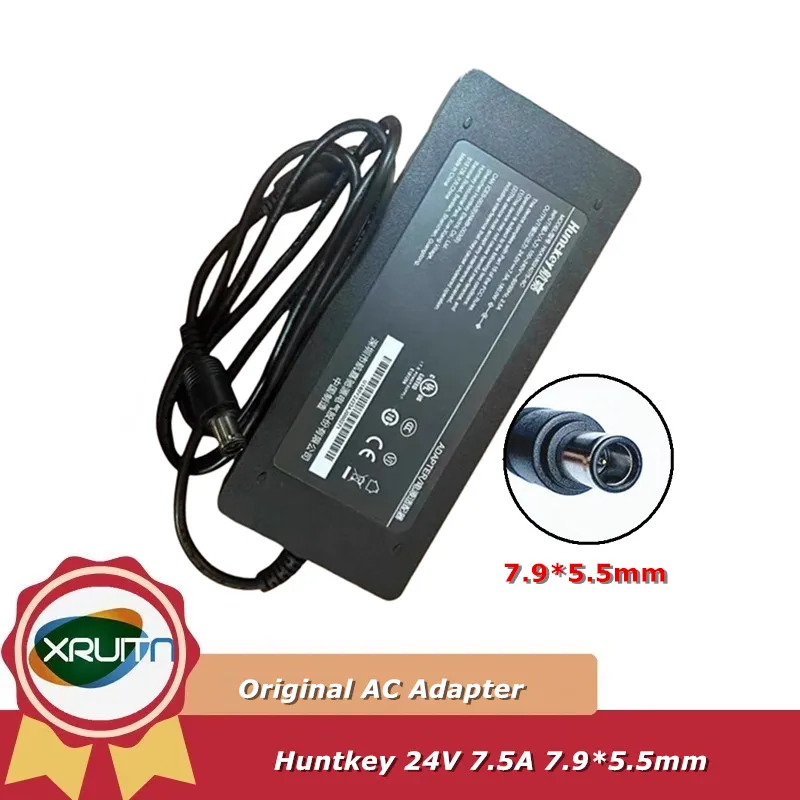 

Оригинальное зарядное устройство адаптера переменного тока Huntkey HKA18024075-6C, 24 В, 7,5 А, 180 Вт, 7,9x5,5 мм, блок питания