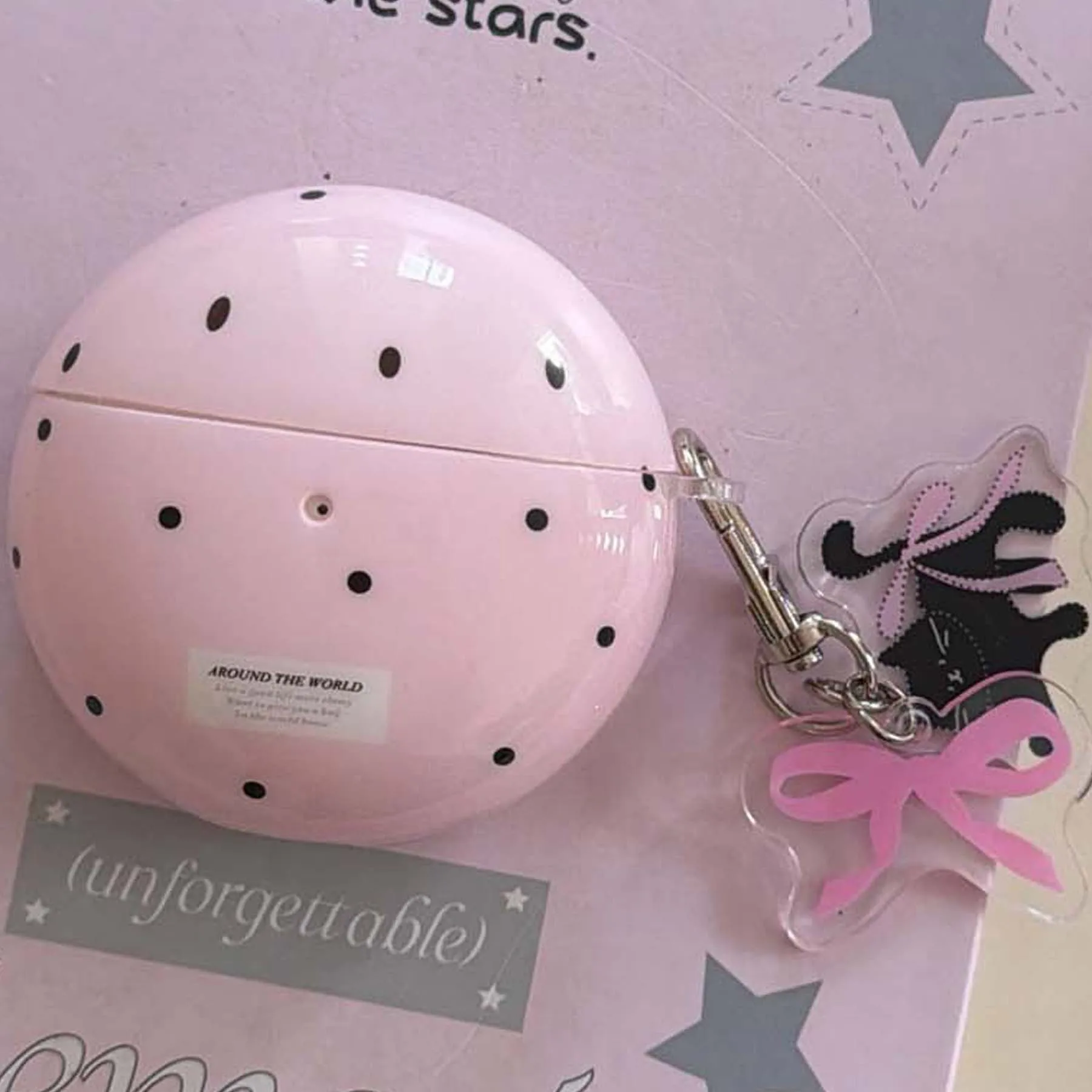 Pink point imd for huawei FreeBuds 5i 6i 7i SE2/SE3 FreeClip 2 wireless bluetooth charging box cartoon bow cat earphone case
