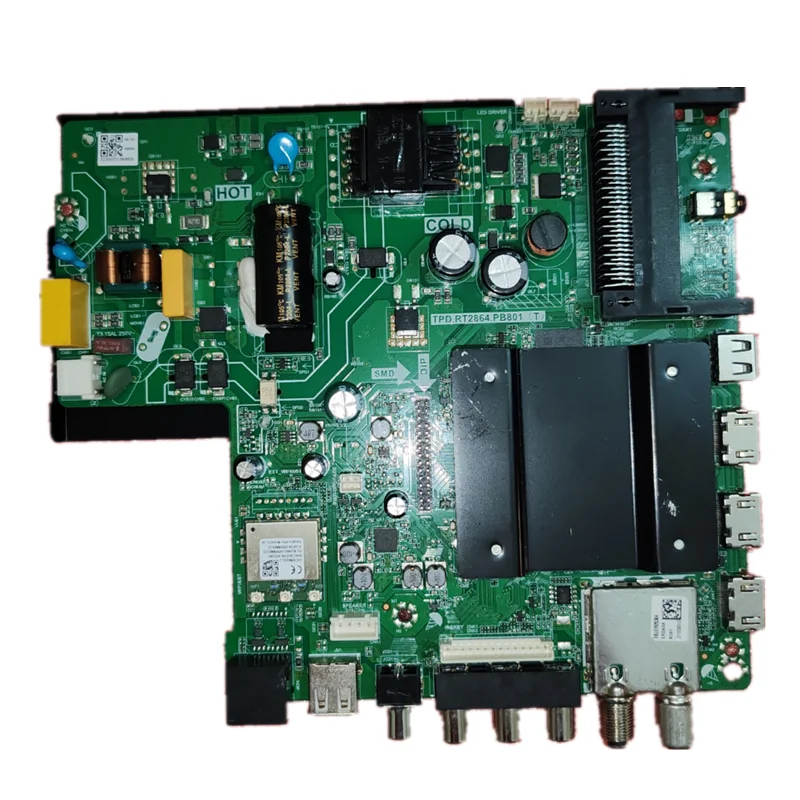 Бесплатная доставка! TPD.RT2864.PB801(T) три в одном WiFi сетевая телевизионная материнская плата протестирована хорошо 37-41v600ma 48 Вт