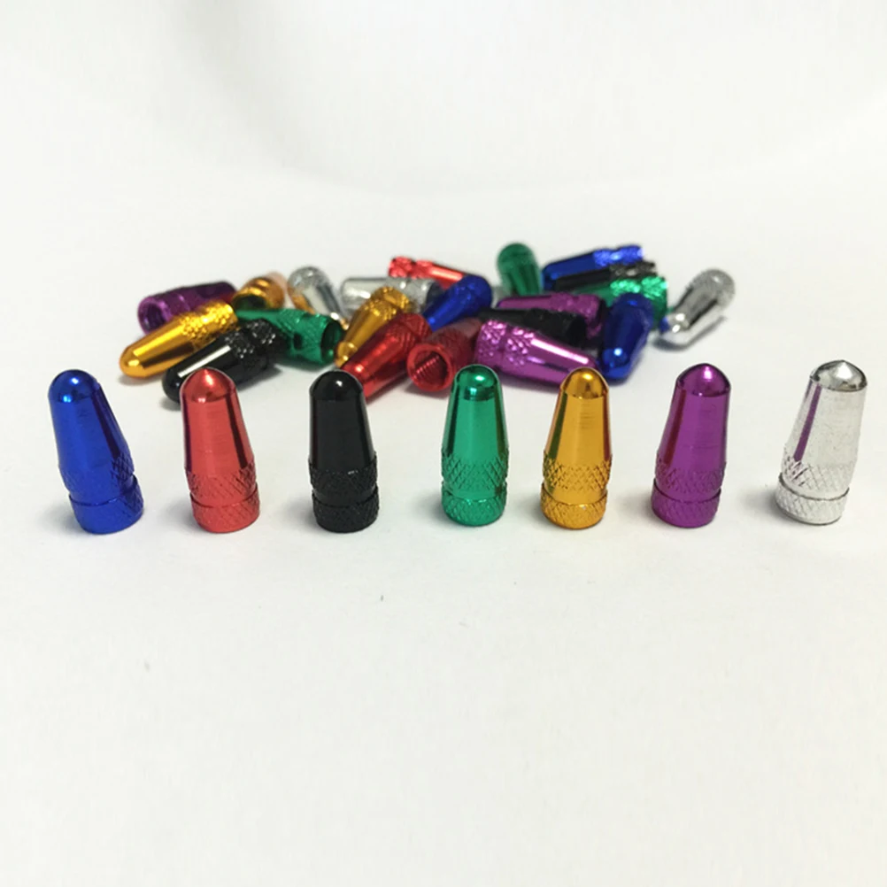 

4Pcs Premium Aluminum French Road Bike Tire Caps Violet Installation Antileakage Decoration Bicycle