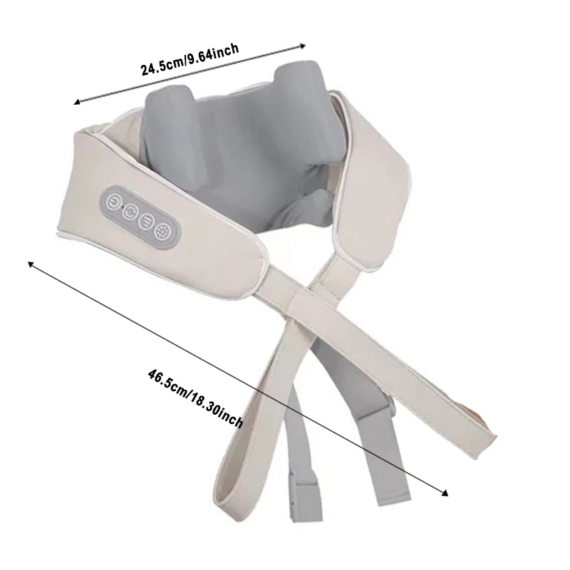 Masażer szyi z niską temperaturą Masażer pleców i ramion Pokrycie obszaru Bioniczny ugniatający Bezprzewodowy masaż