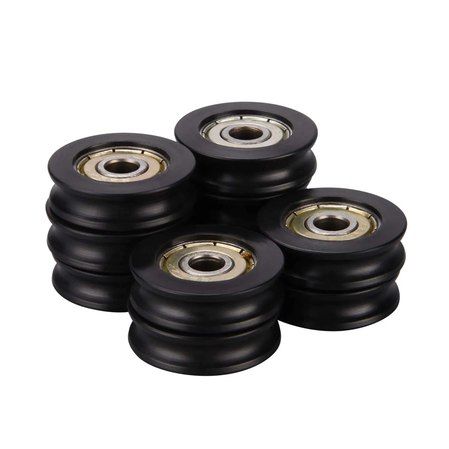 KYCOR-5 Pcs Plastic Embedded 626ZZ Window Door Wheel U Groove Guide Pulley 6278Mm Ball Bearing For 3D Printer