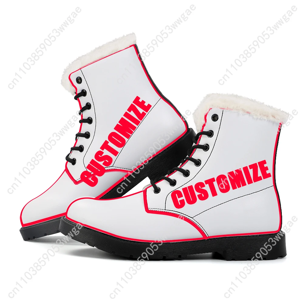 Bleach Plush Boots Mens Womens Teenagers Casual Shoes Outdoor Keep Warm Leather Boot Couple High Quality Anime Tailor-made Shoe