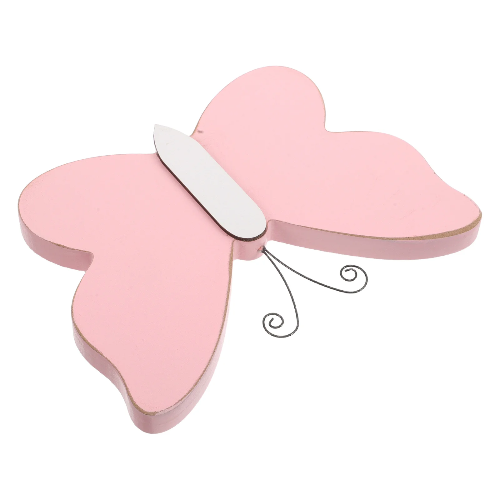 

Colorful Butterfly Decor Wooden Hand-Polished Tabletop Accent For Bedroom Living Room Tiered Tray Spring Summer Centerpiece Wood