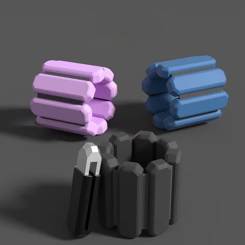 Imagen 2 del producto 450/900g Yoga Fitness muñeca pesas pulsera silicona correas de tobillo ajustables Protector de gimnasio correr deportes pulseras de ejercicio