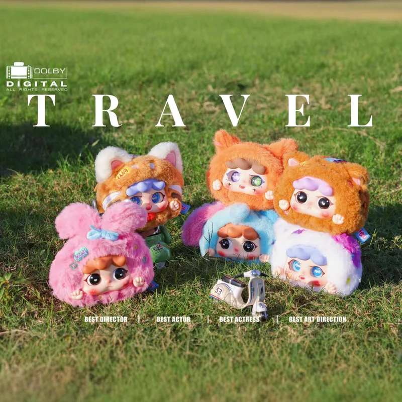 

Migo Let'S Travel Together Series Сюрприз слепая коробка плюшевая кукла на молнии декоративные украшения сумка кулон подарок на день рождения для девочки