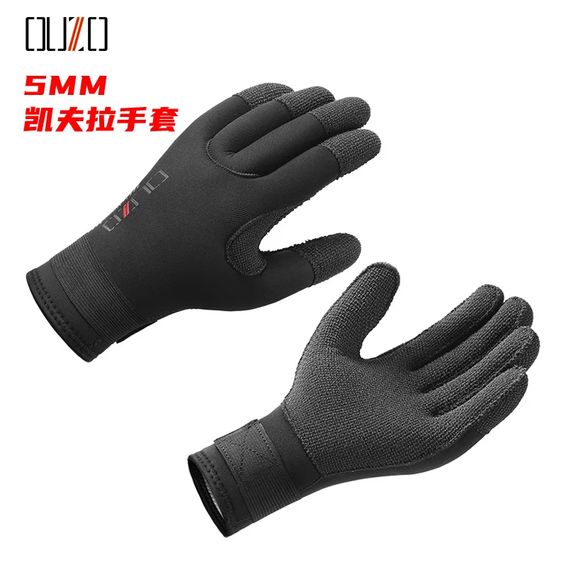 

5mm Thick Warm Diving Gloves Anti Cut Anti Puncture Fishing Gloves