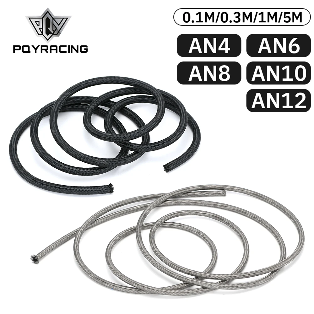 

AN4 AN6 AN8 AN10 AN12 Braided Oil Line Fuel Hose Oil Gasoline Brake Line Hose Fuel line Hose 1 Meter