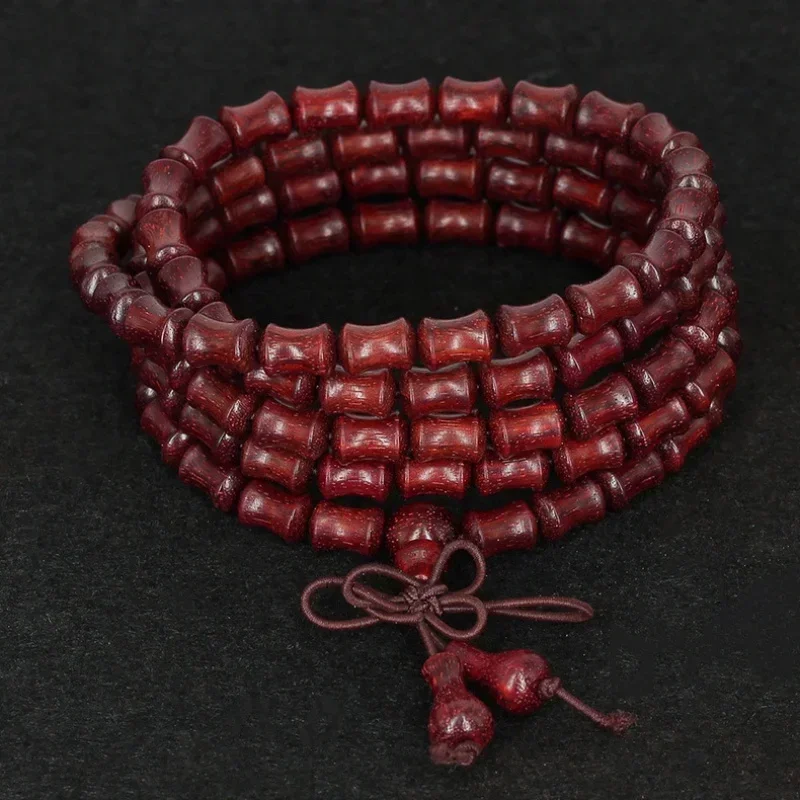 African Pterocarpus Santalinus Mukula Joint 108 PCs Beads Personalized Trendy Jewelry Bracelet Pillow Bead