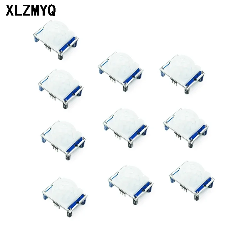 10pcs HC-SR501 Adjust IR Pyroelectric Infrared PIR Human Motion Sensor Detector Module For arduino SR501 Human Body Sensors