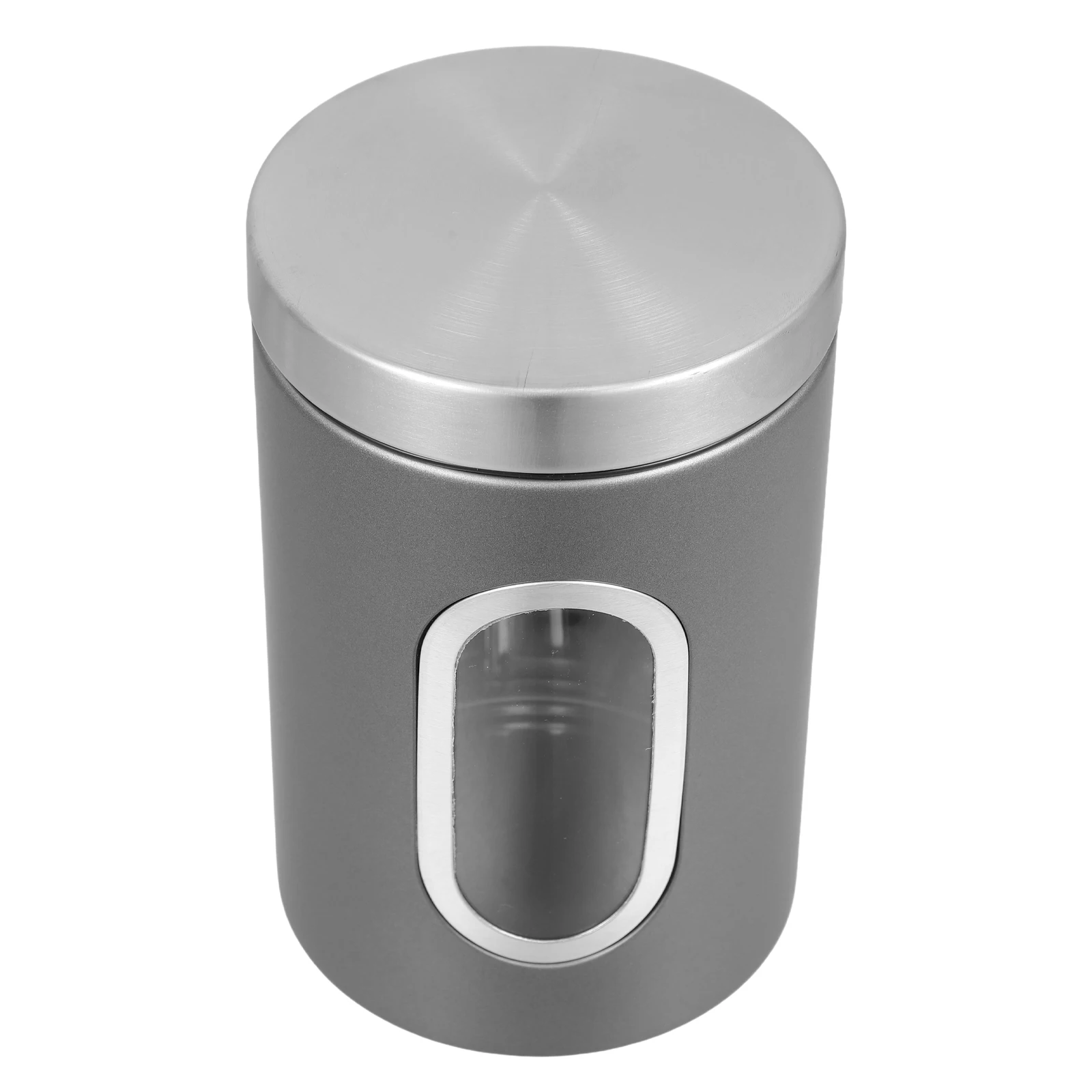 

Stainless Steel Storage Canister Airtight Kitchen Container with Clear Window for Coffee Tea Sugar Beans Flour Spices Cereal