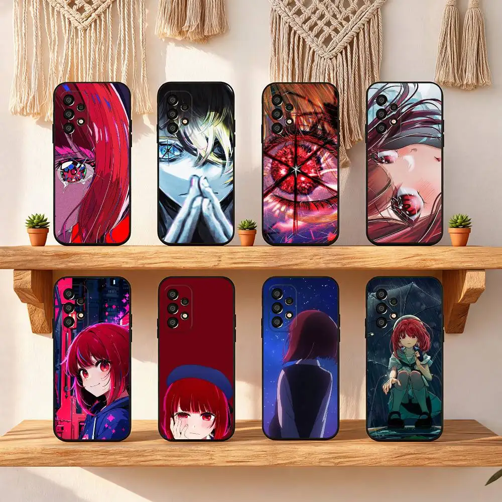 Arima Kana Phone Case For Samsung Galaxy S25 S24 S23 S22 S21 S20 S10 S10E Ultra Plus FE Note 20 Ultra Black Cover
