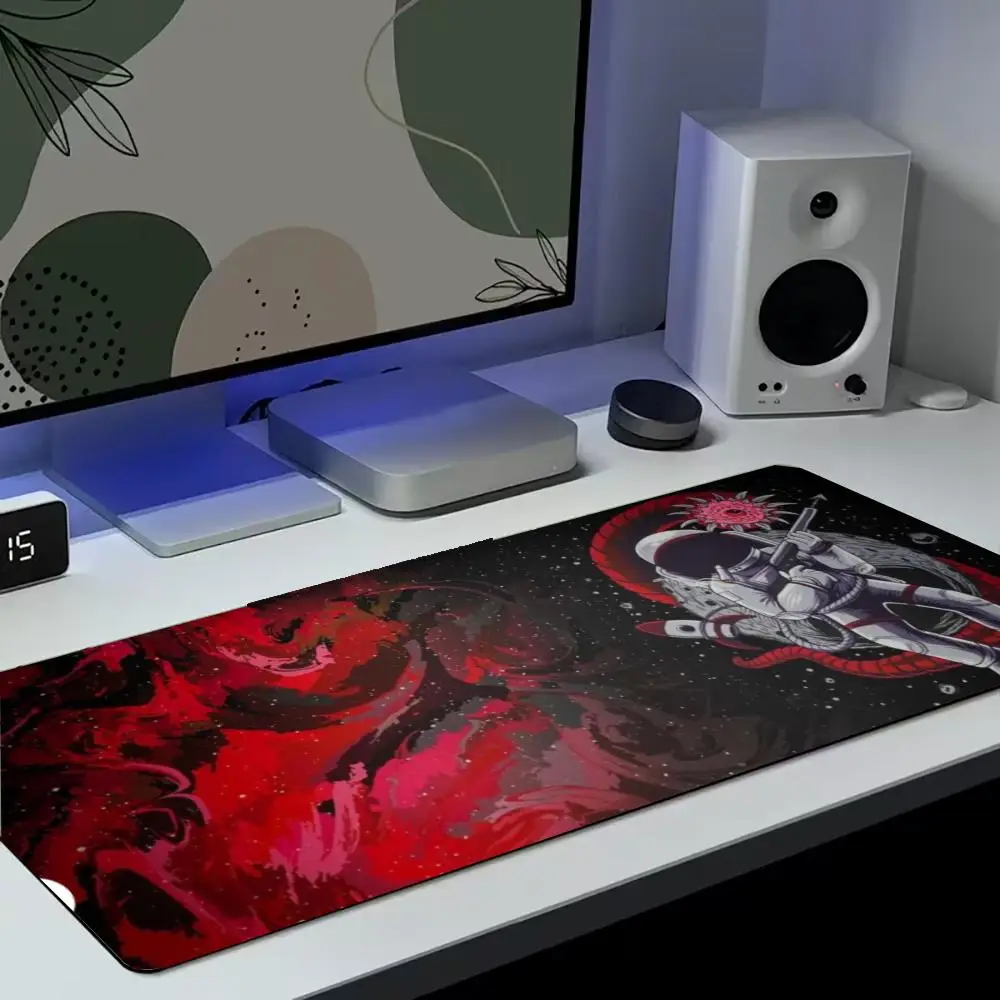 Deep Space extra Large XXL Full Desk Mouse Pad  Sci-Fi  Colorful  Non-slip Rubber Desk Mat  Stitched Keyboard Mat mouse pad