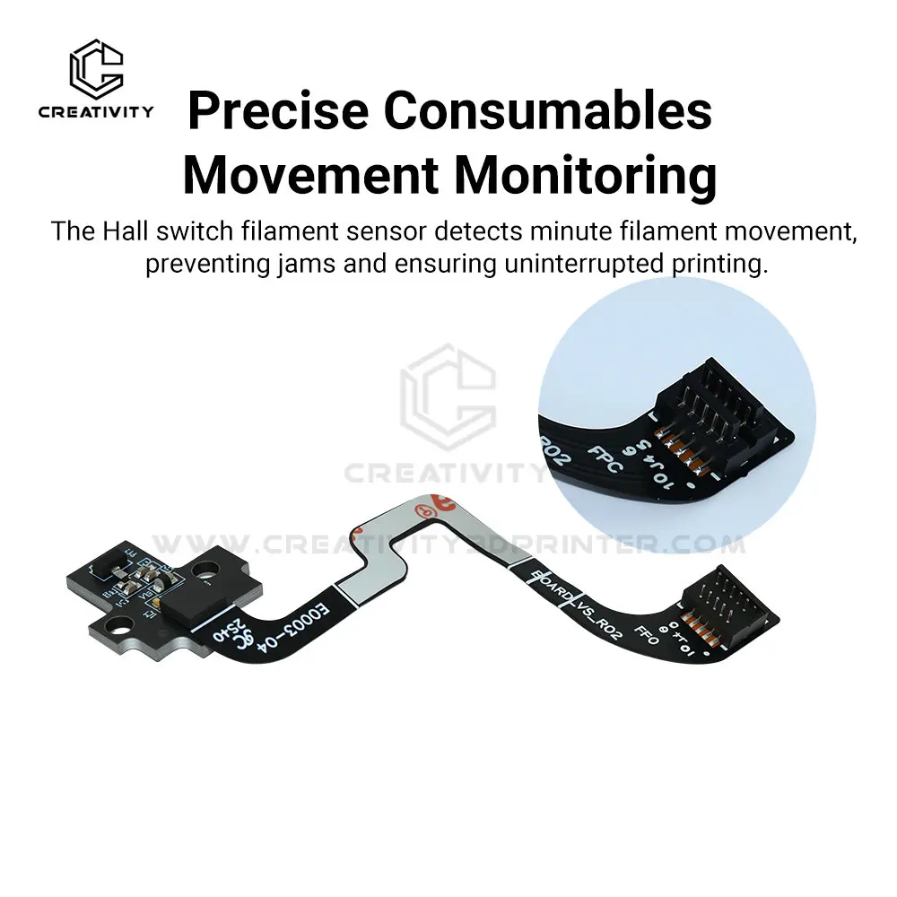 Bambu Lab P1S Sensor Zubehör Extruder Filament Sensor Ersatz P1P Hall Switch Board für Bambu P1 Serie