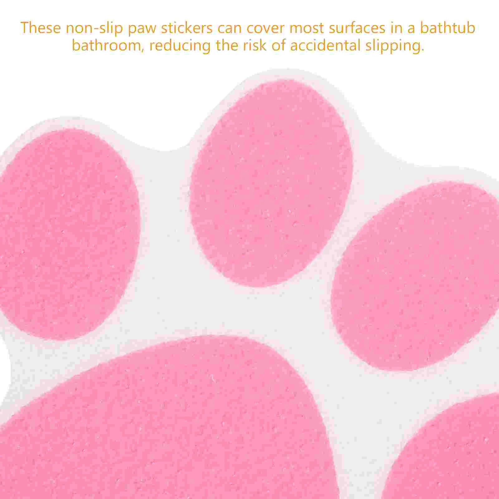 10 Pcs Footprint Anti-slip Stickers Bath Tub Non Decorate Bathtub Pink Shower Floor Travel