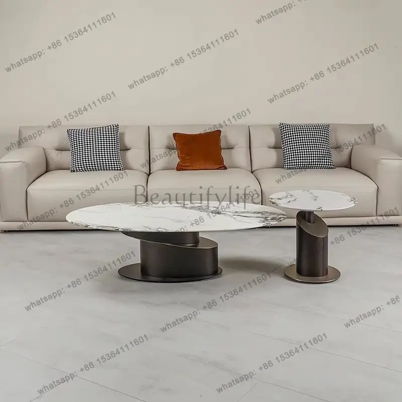 2026 light luxury Italian size living room creative Internet celebrity explosion coffee table