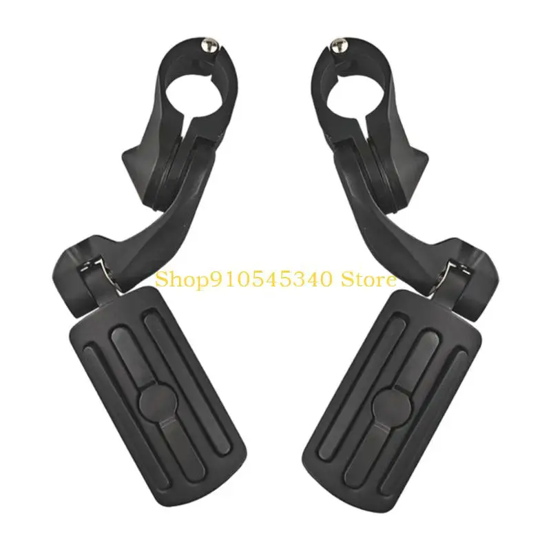 U2JA Crash Bar Highway Foot Pegs Pair for Motorcycles with Clamp On Fit Use