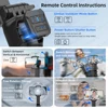 HQ2/HQ2SE 1 軸ハンドヘルドジンバル Selfie スティックスタビライザー Gopro スポーツカメラ携帯電話用取り外し可能な Bluetooth リモコン 6